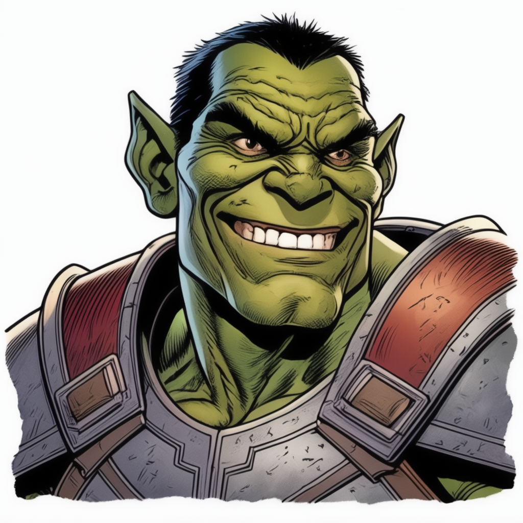 A Smiling Orc